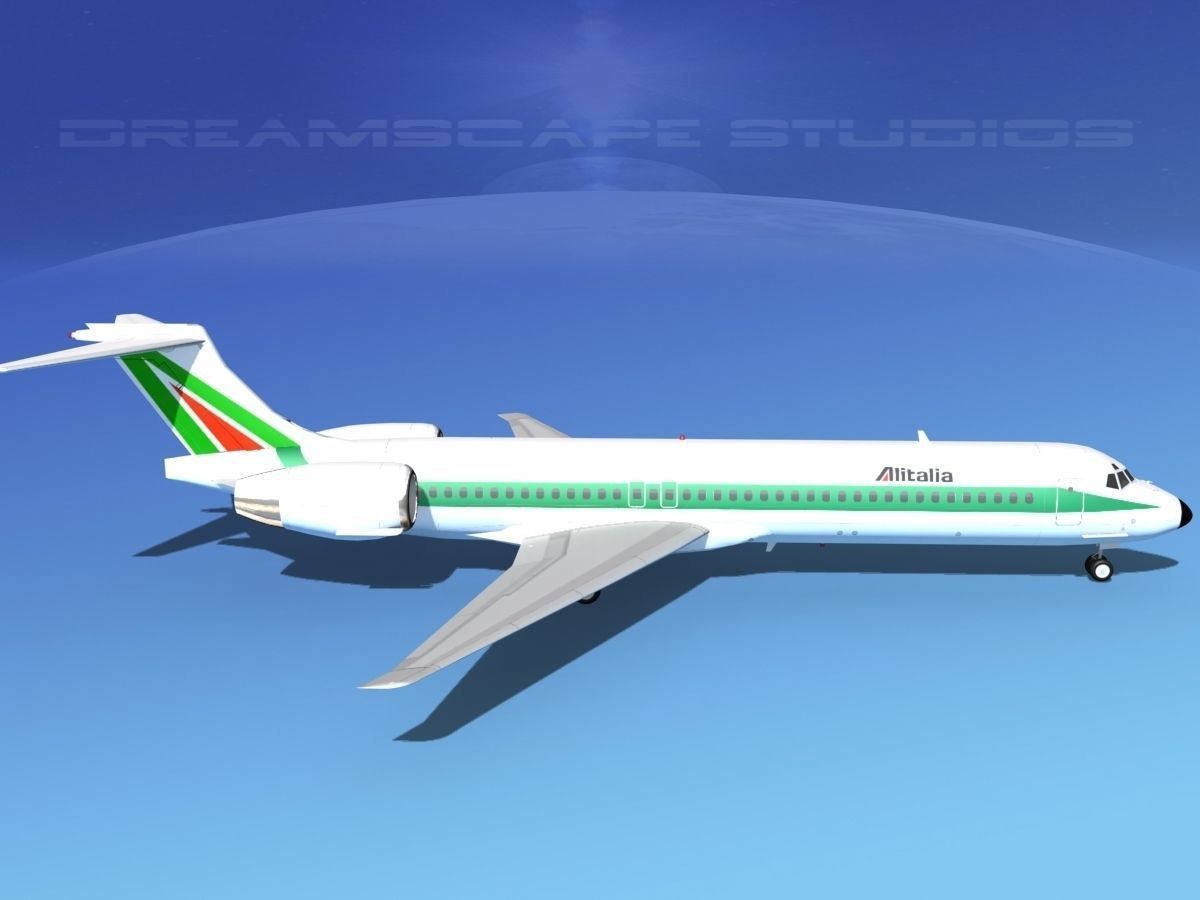 McDonnell Douglas MD-87 Alitalia 3D model_7