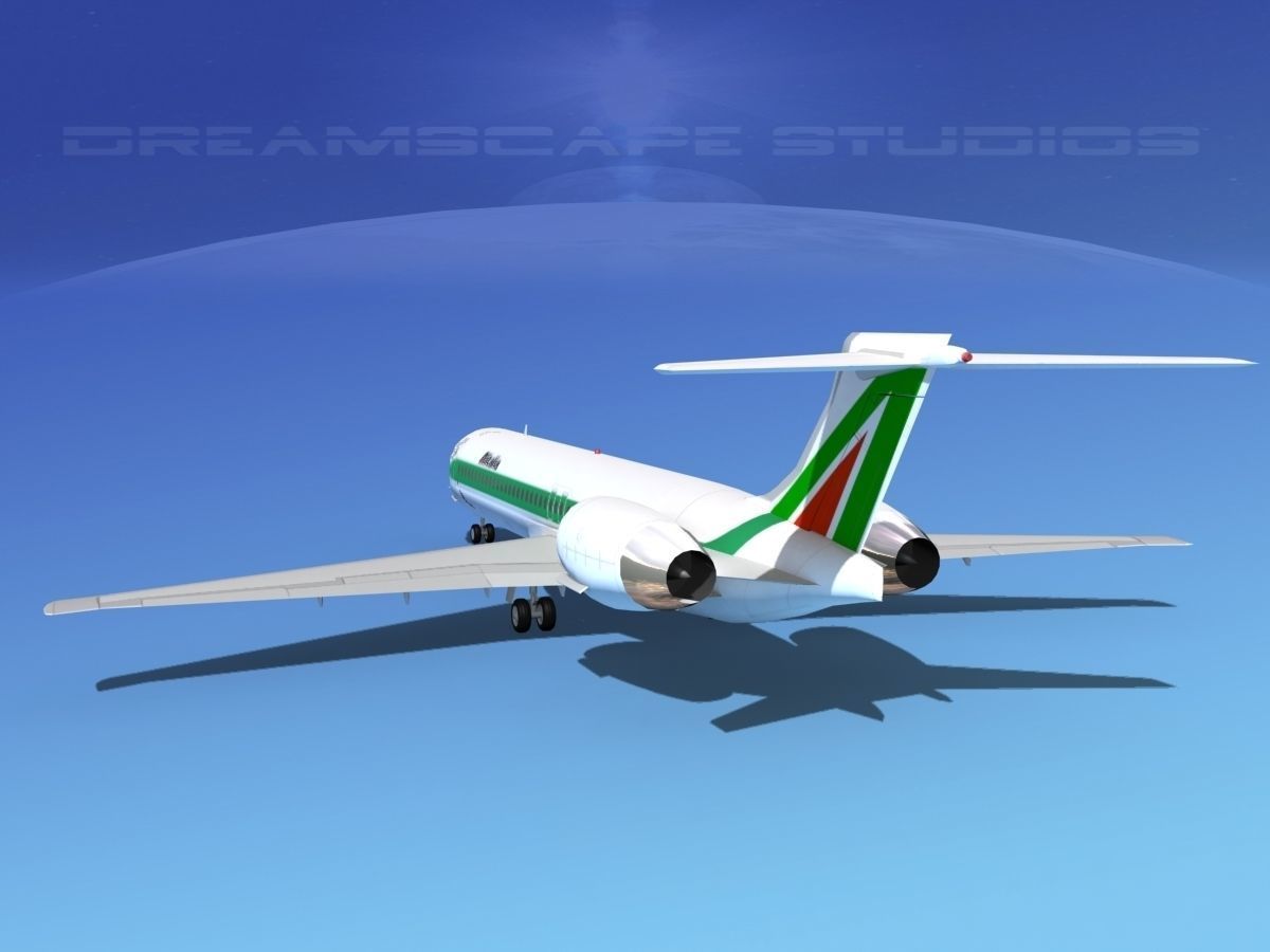 McDonnell Douglas MD-87 Alitalia 3D model_4