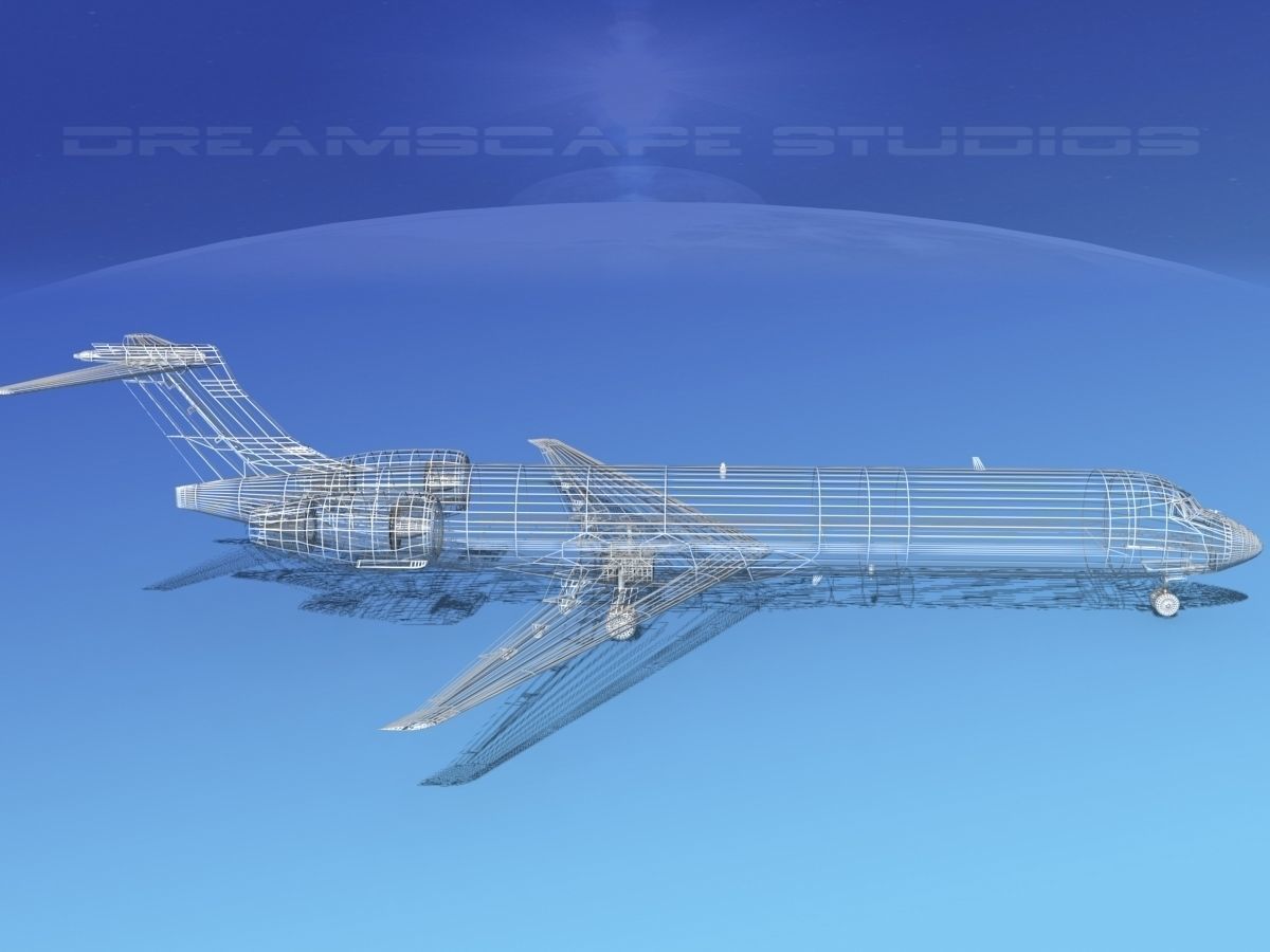 McDonnell Douglas MD-87 Alitalia 3D model_14