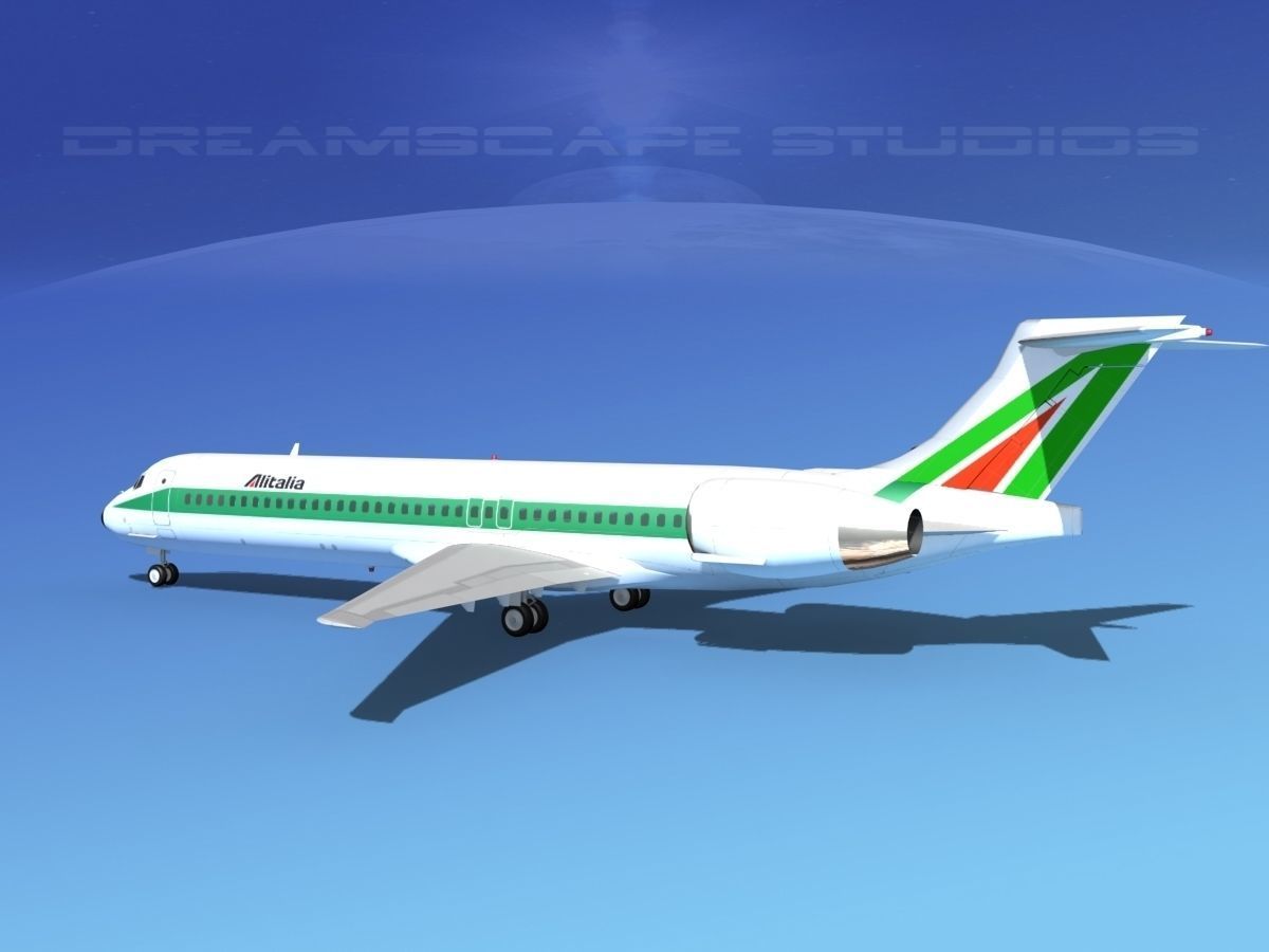 McDonnell Douglas MD-87 Alitalia 3D model_3