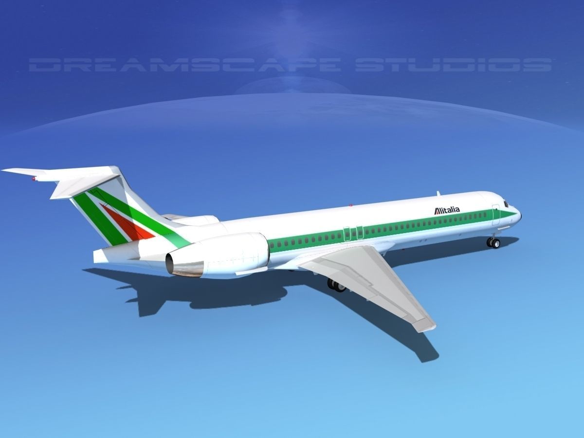 McDonnell Douglas MD-87 Alitalia 3D model_6