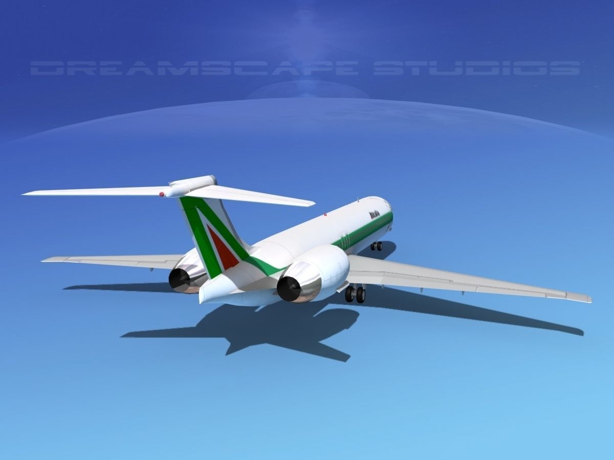 McDonnell Douglas MD-87 Alitalia 3D model_5