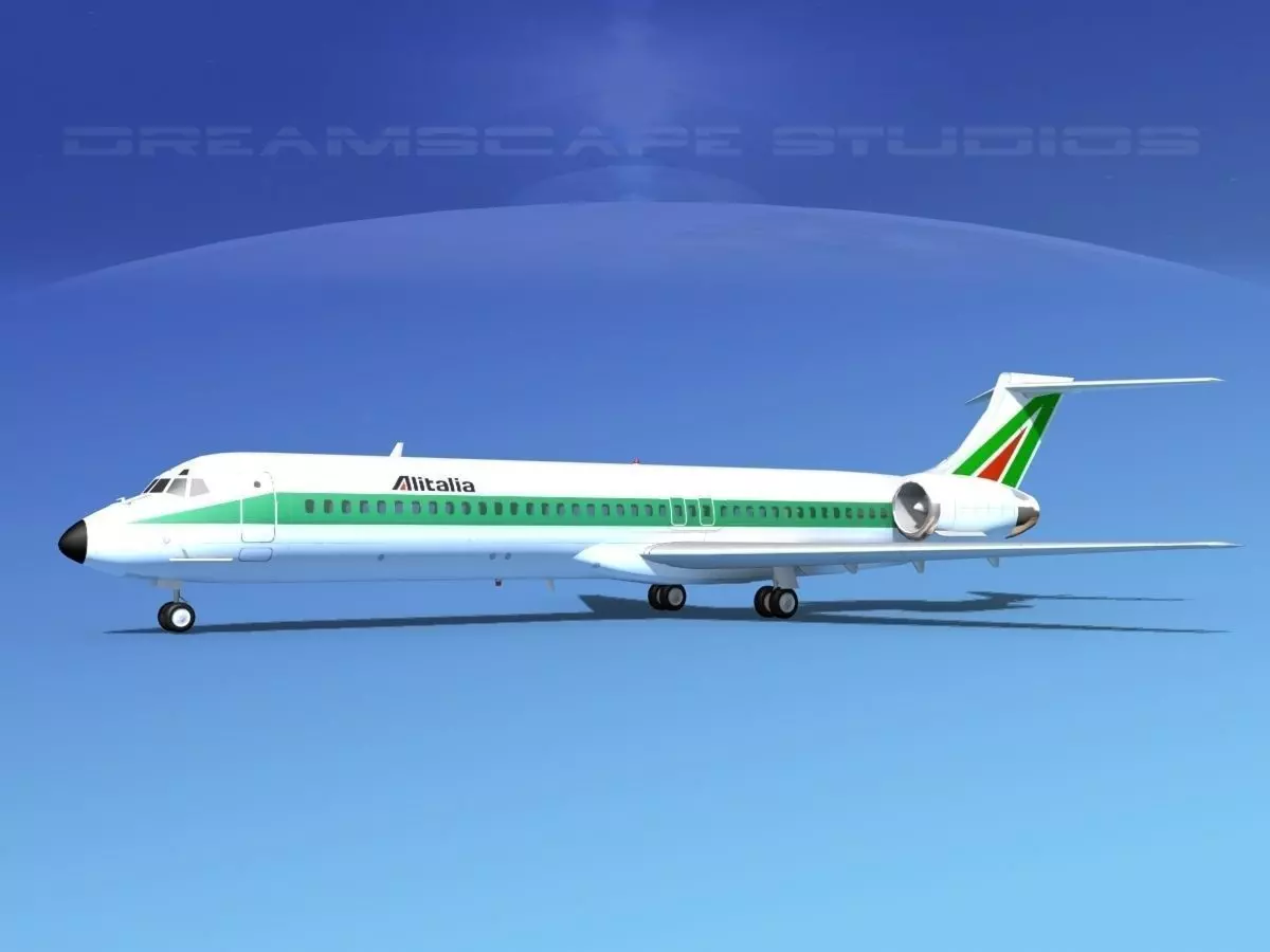 McDonnell Douglas MD-87 Alitalia 3D model_0