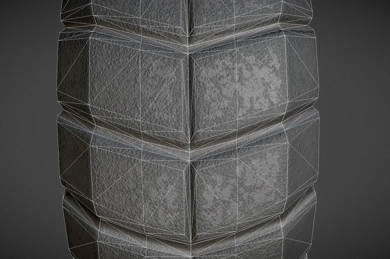 Futuristic Tire Collection Low-poly 3D model_68