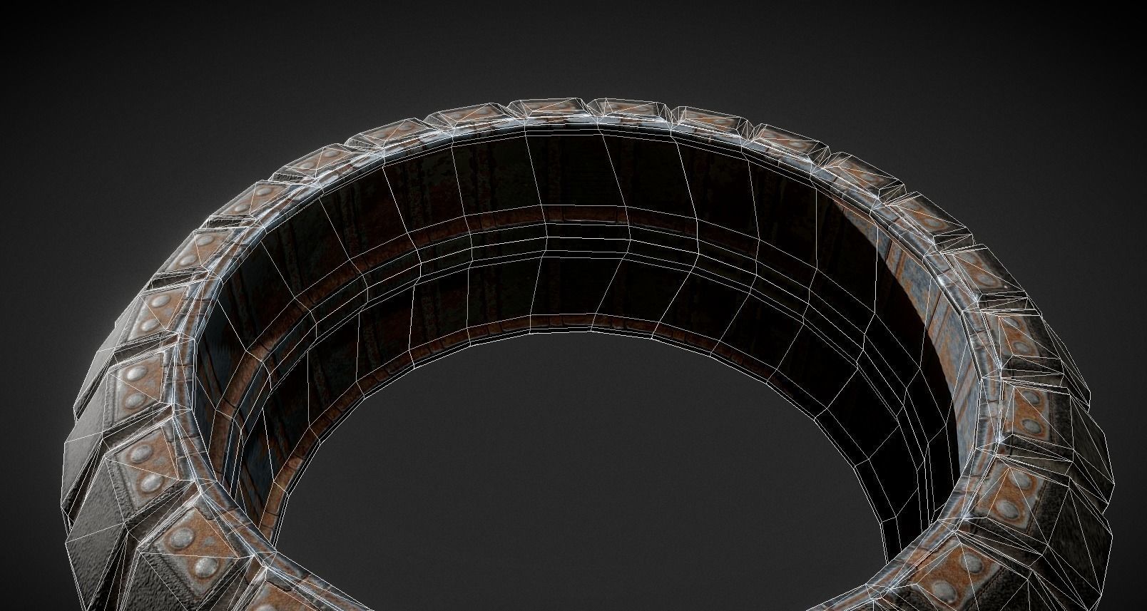 Futuristic Tire Collection Low-poly 3D model_26