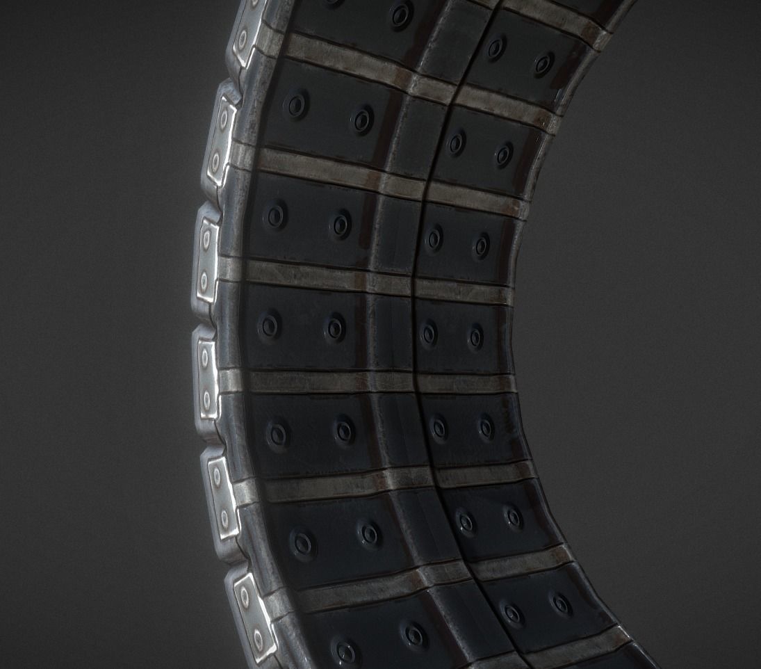 Futuristic Tire Collection Low-poly 3D model_9
