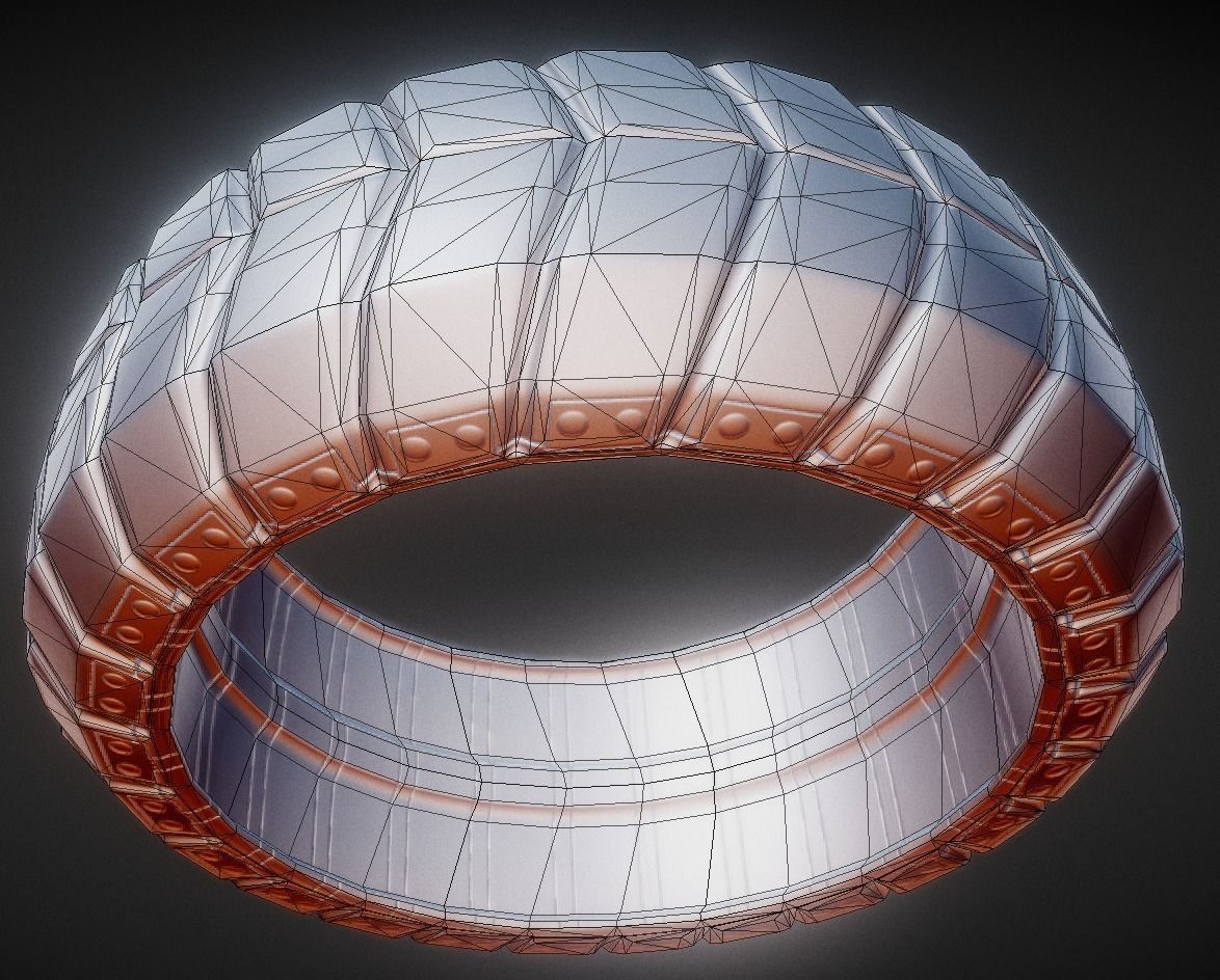 Futuristic Tire Collection Low-poly 3D model_66