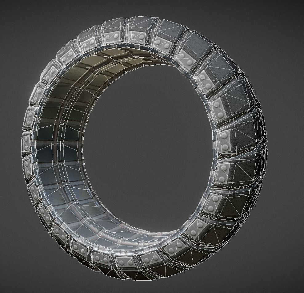 Futuristic Tire Collection Low-poly 3D model_20