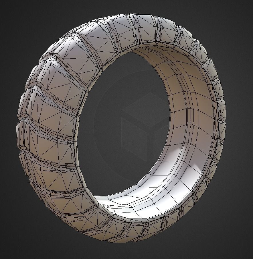 Futuristic Tire Collection Low-poly 3D model_29