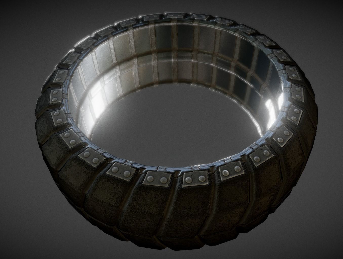 Futuristic Tire Collection Low-poly 3D model_56
