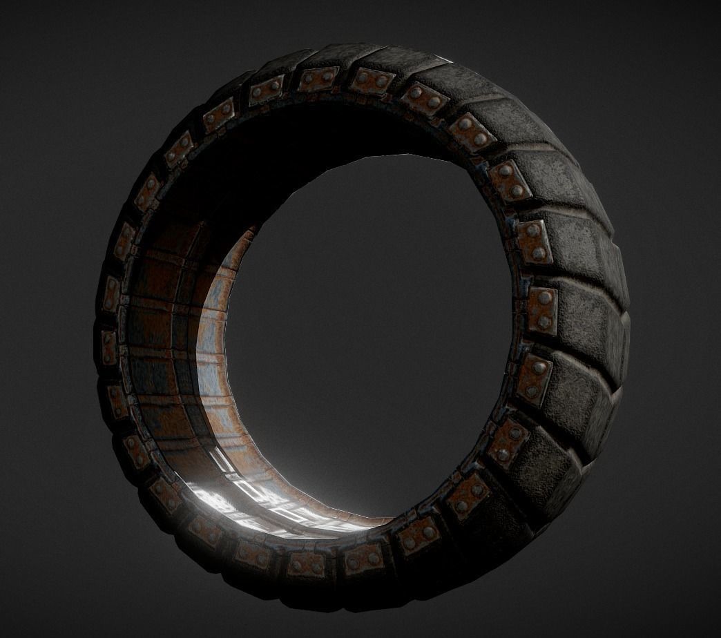 Futuristic Tire Collection Low-poly 3D model_44