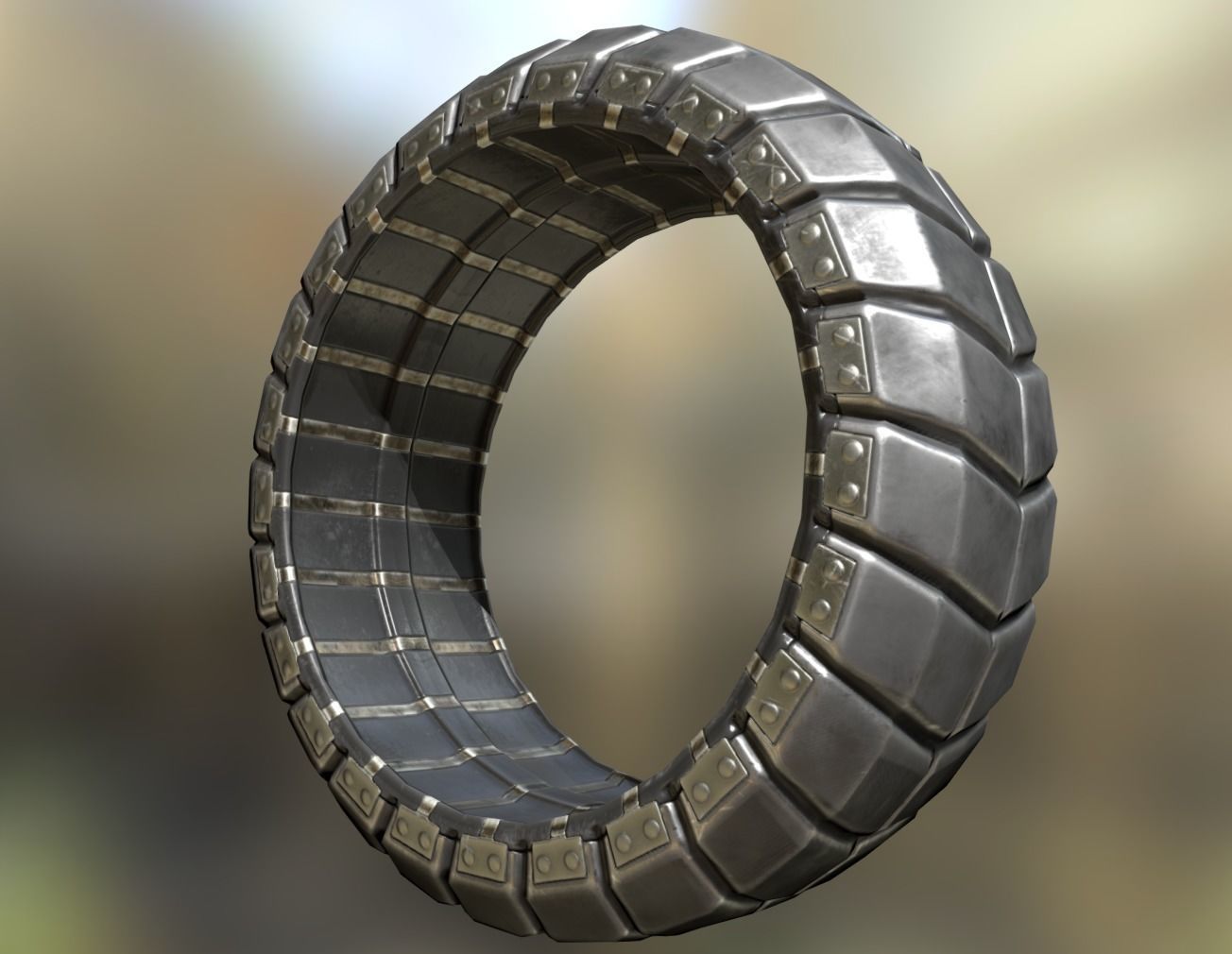 Futuristic Tire Collection Low-poly 3D model_41