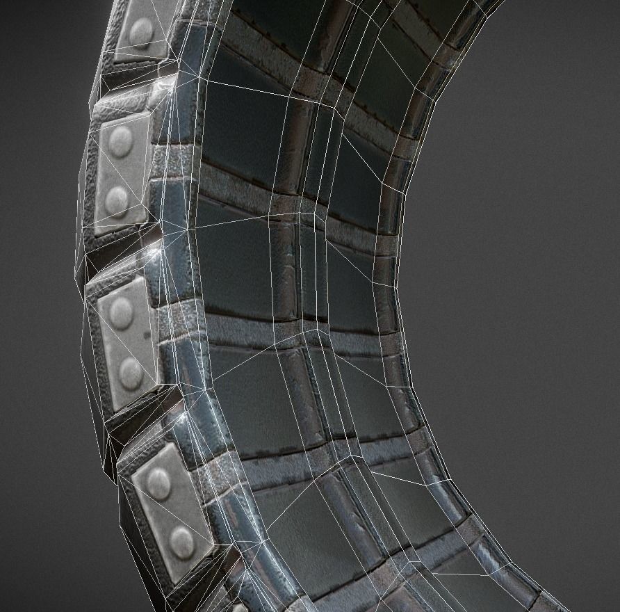 Futuristic Tire Collection Low-poly 3D model_47