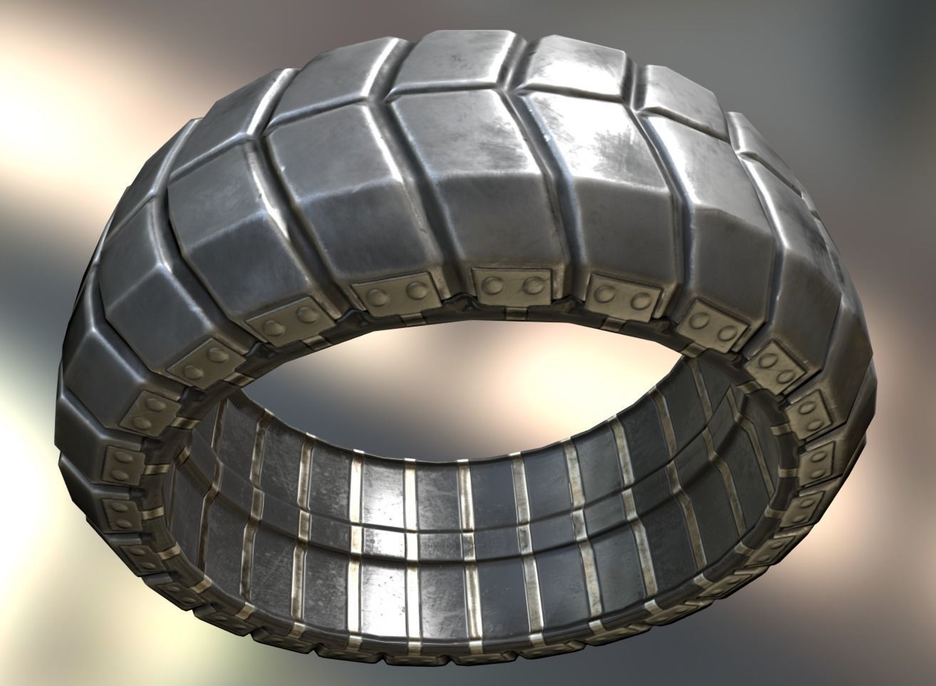 Futuristic Tire Collection Low-poly 3D model_19