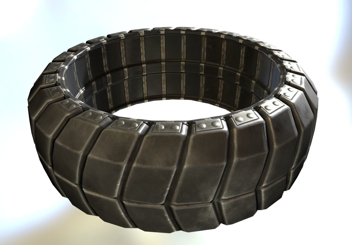 Futuristic Tire Collection Low-poly 3D model_63
