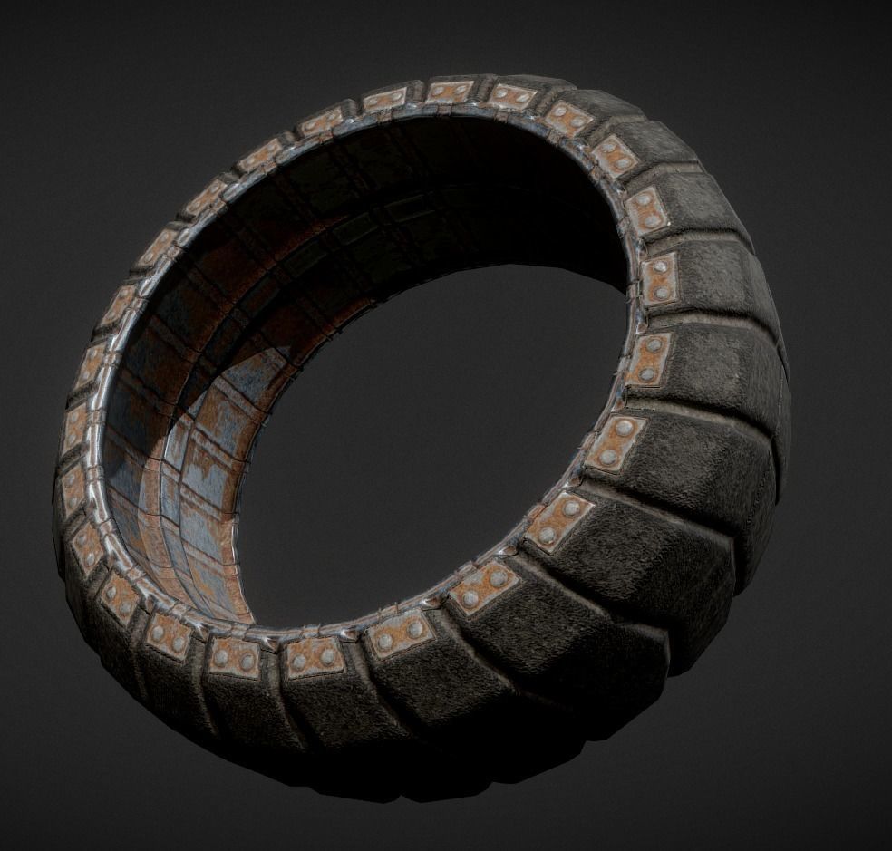 Futuristic Tire Collection Low-poly 3D model_54
