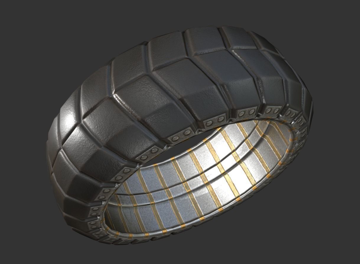 Futuristic Tire Collection Low-poly 3D model_61