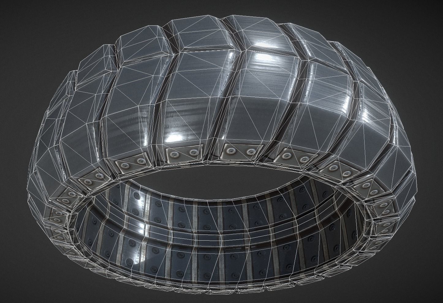 Futuristic Tire Collection Low-poly 3D model_16