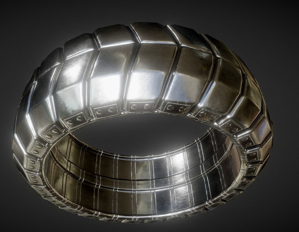 Futuristic Tire Collection Low-poly 3D model_34