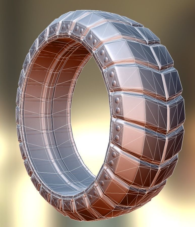 Futuristic Tire Collection Low-poly 3D model_37