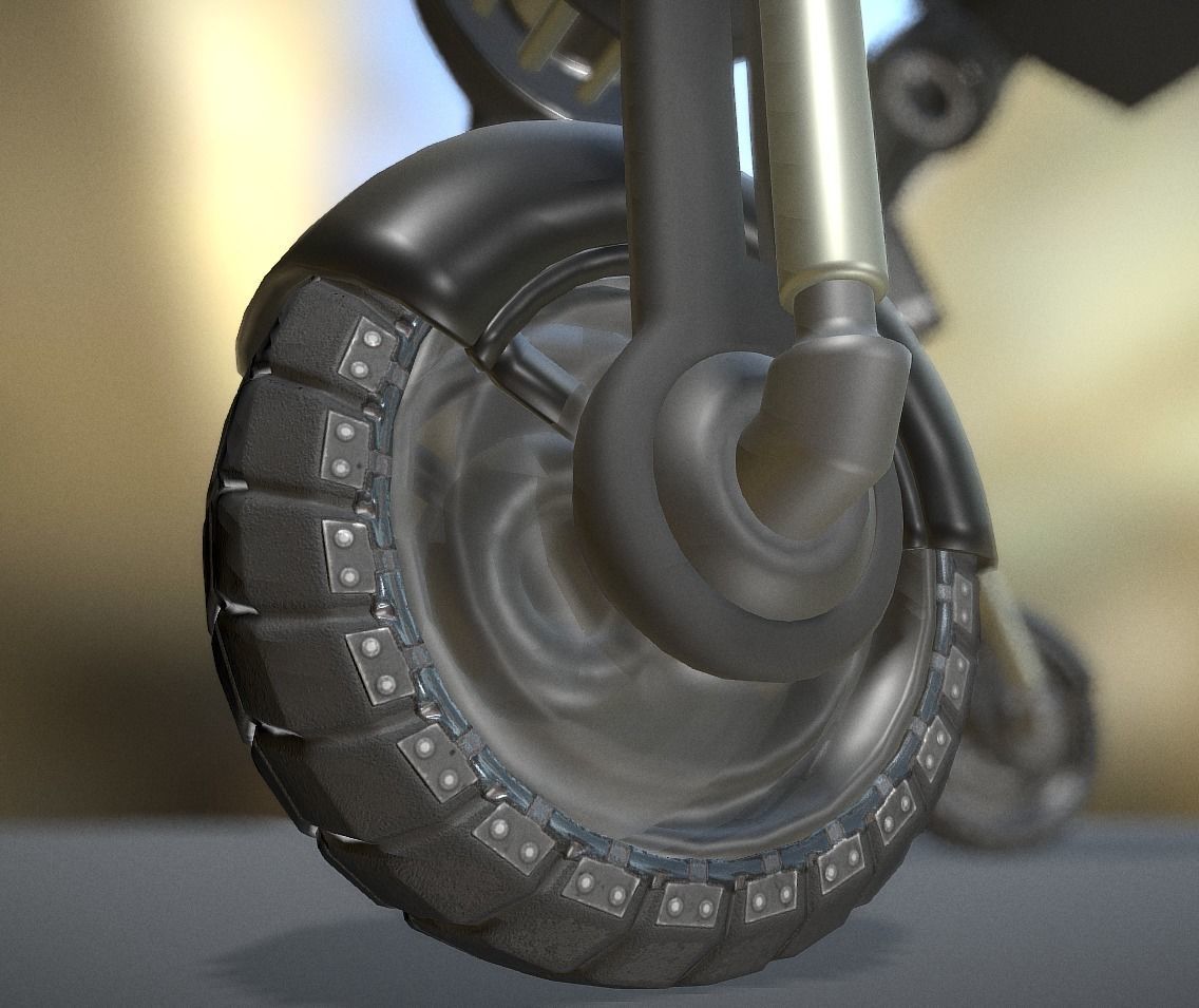 Futuristic Tire Collection Low-poly 3D model_48