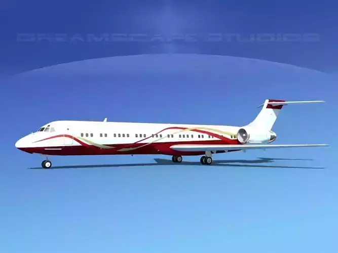 McDonnell Douglas MD-87 Corporate 1 3D model