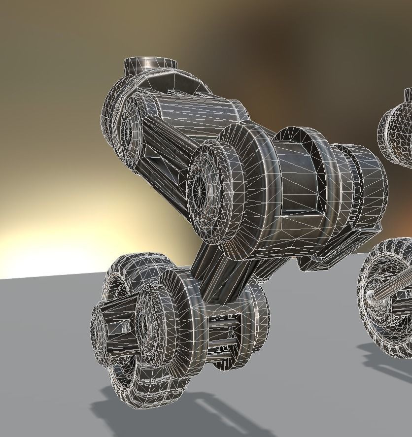 Hydraulic Suspension and Tire Basic Version Rigged and Animated Low-poly 3D model_10