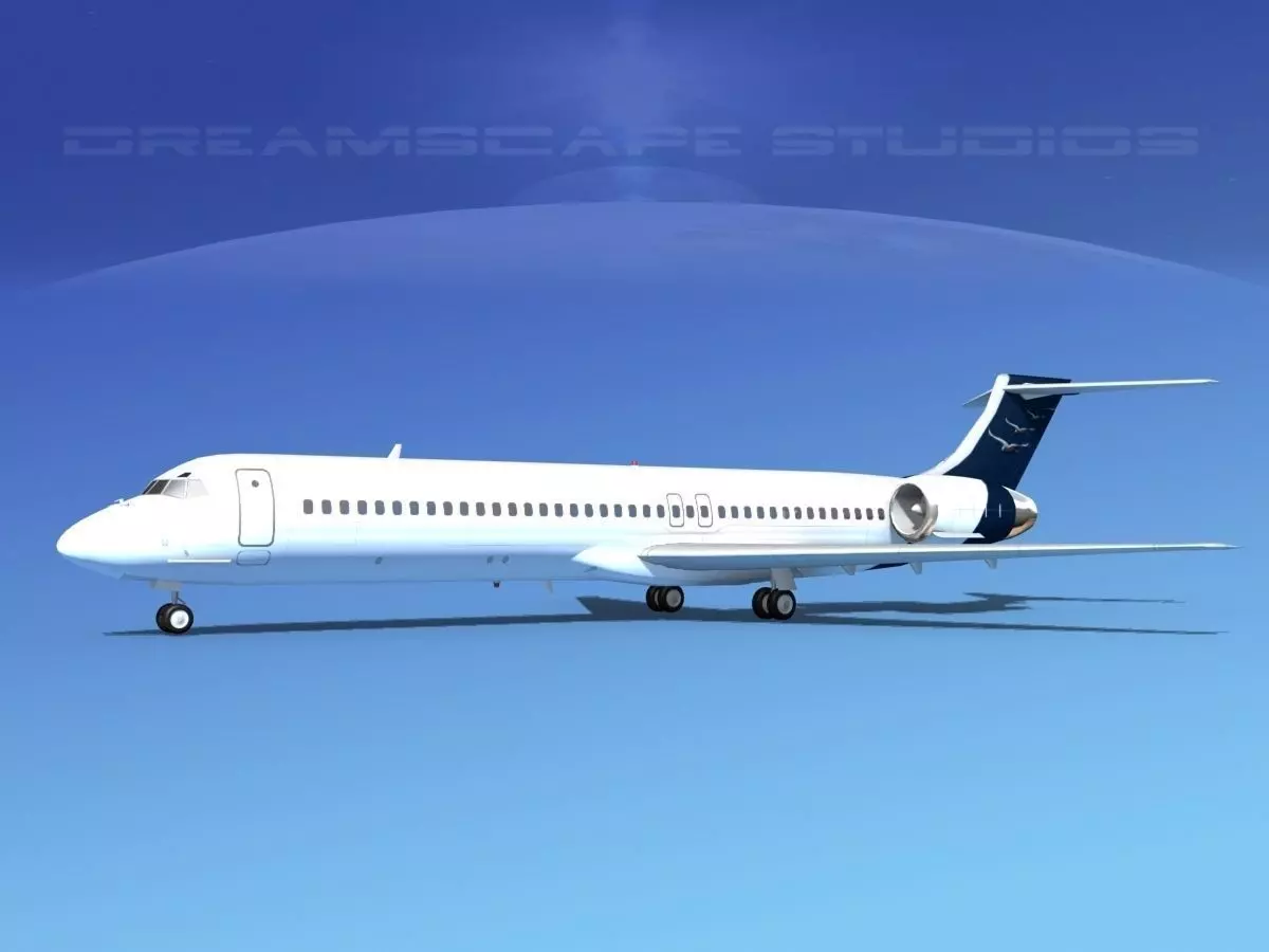 McDonnell Douglas MD-87 Corporate 13 3D model_0