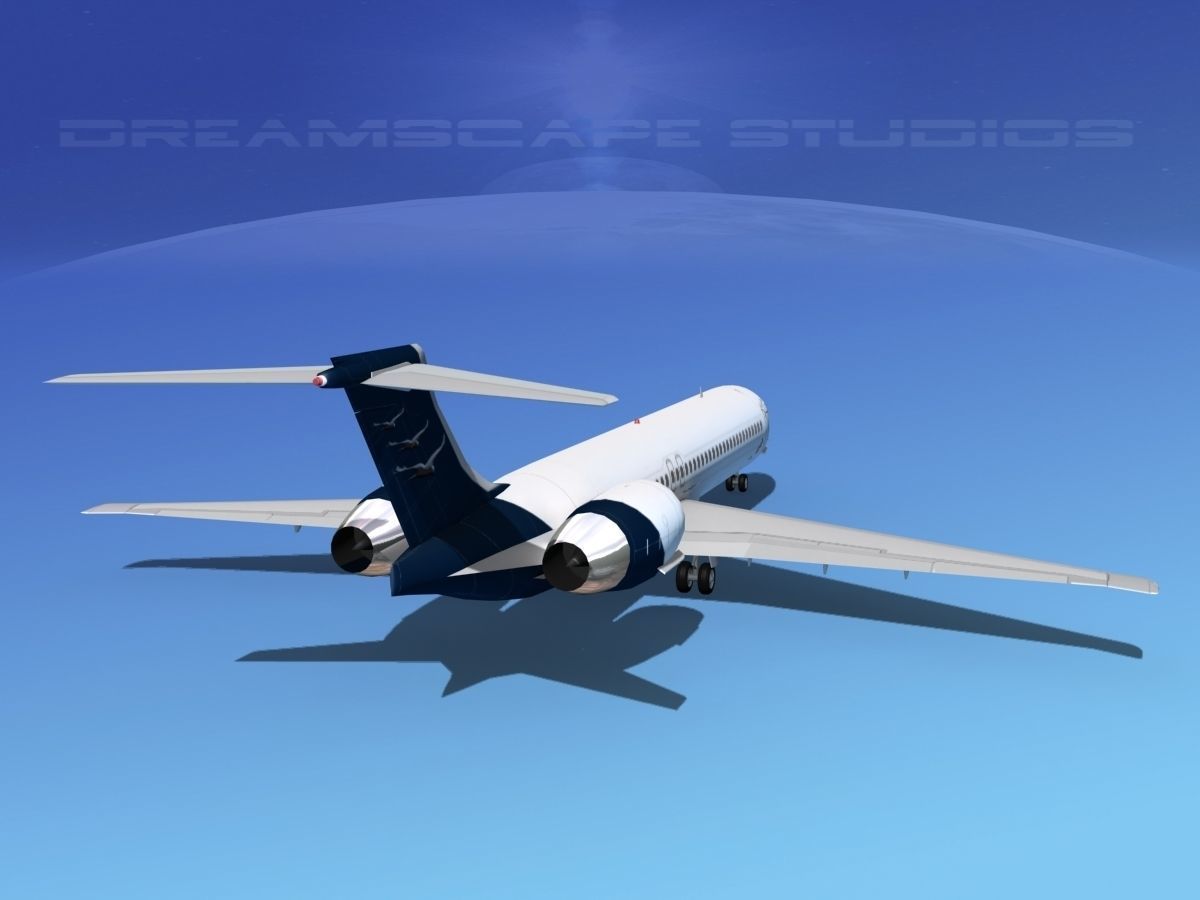 McDonnell Douglas MD-87 Corporate 13 3D model_4