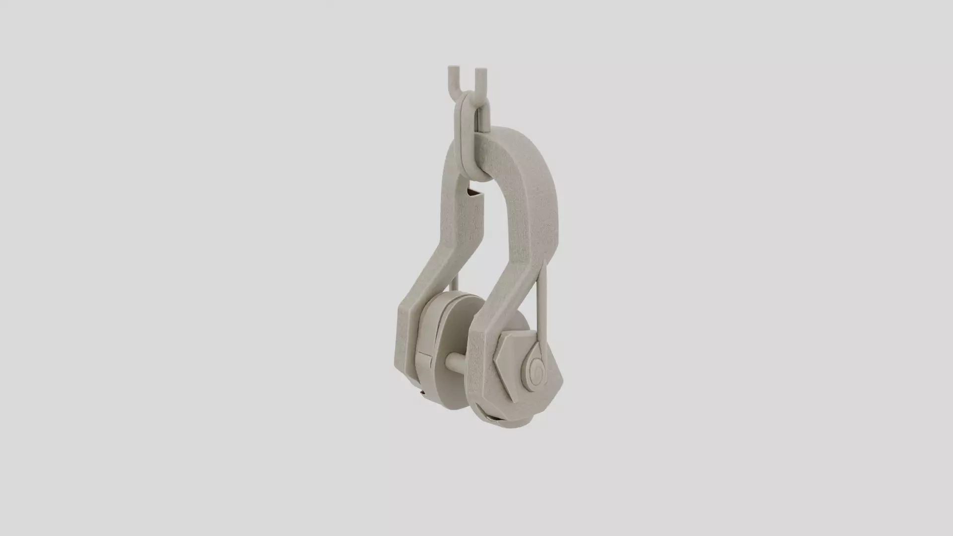 Industrial Overhead Crane Hook Block for 3D print 3D model