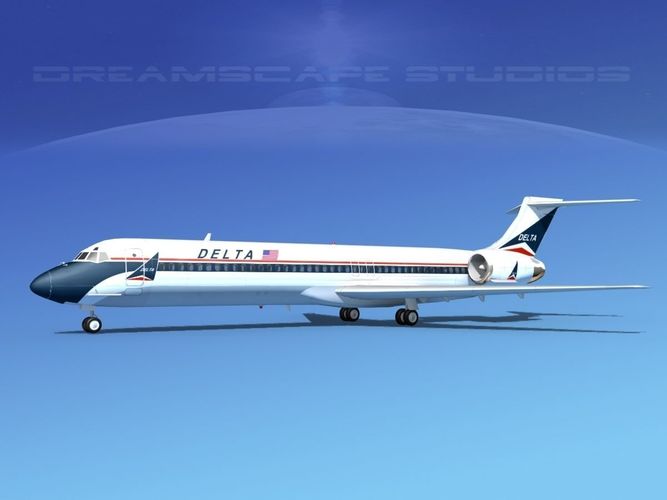 McDonnell Douglas MD-87 Delta 1 3D model