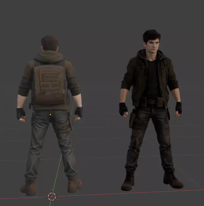 male 3D modle 3D model