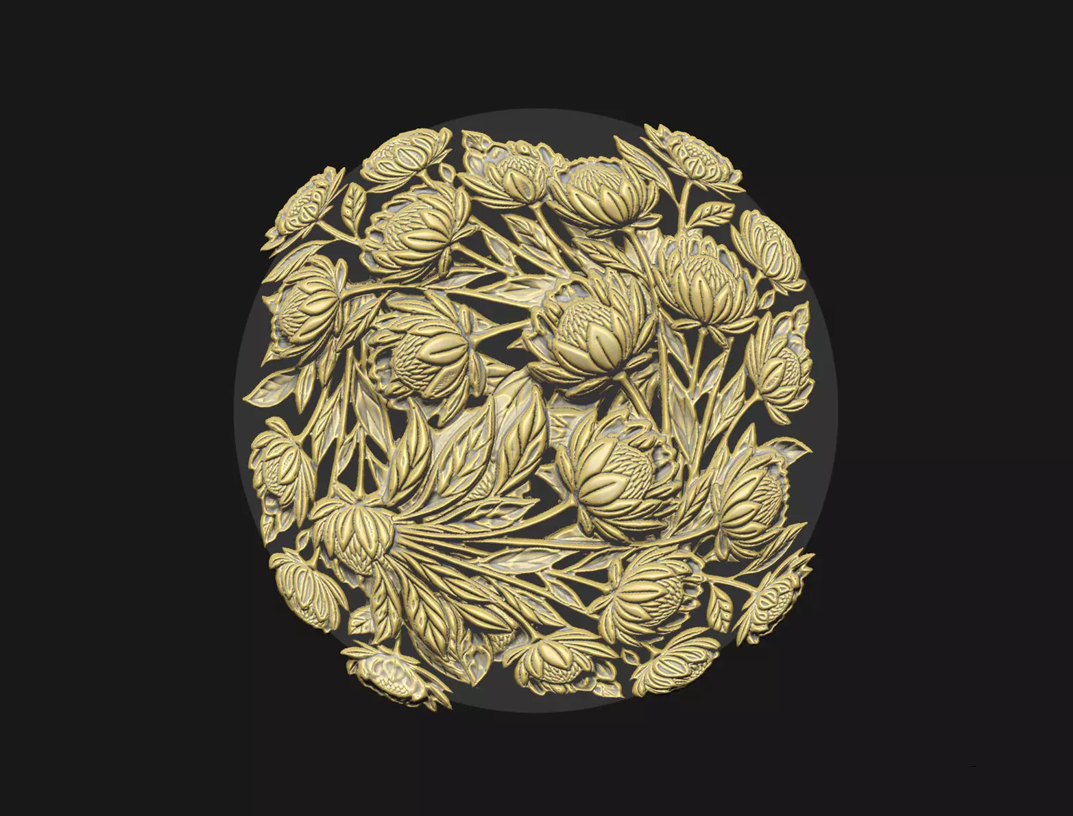 floral nature design plant-pattern plant-cnc 3D print model