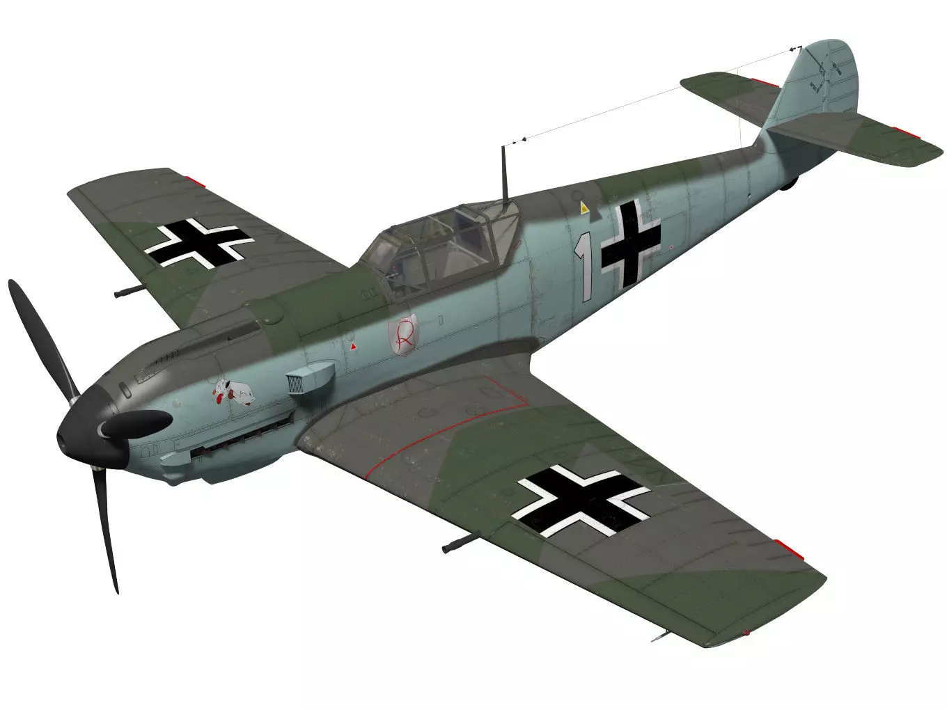 Messerschmitt Bf 109 E3 3D model