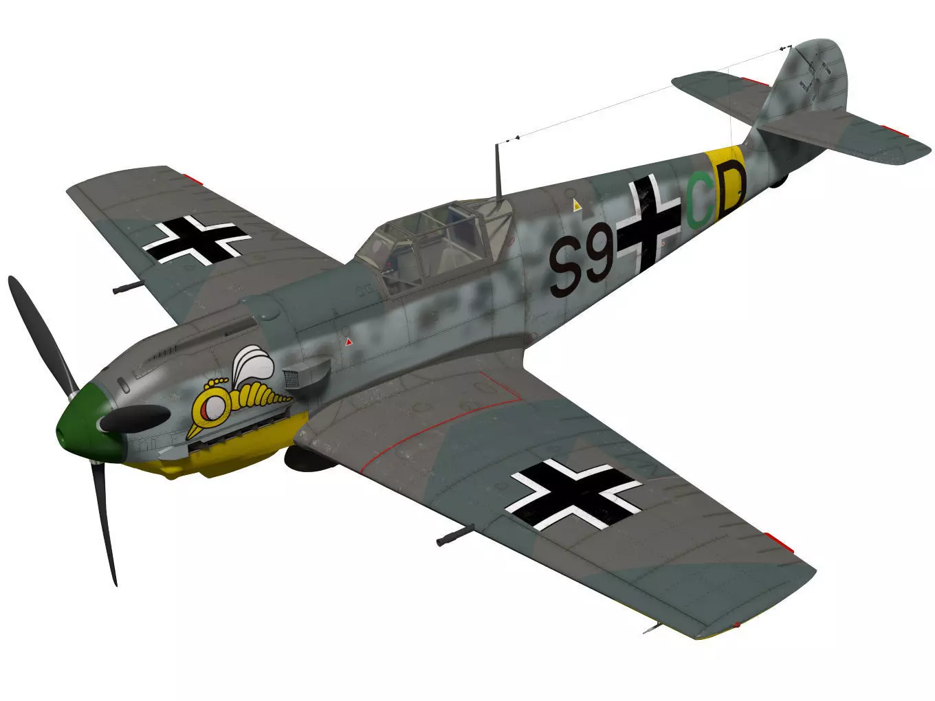 Messerschmitt Bf 109 E4B 3D model