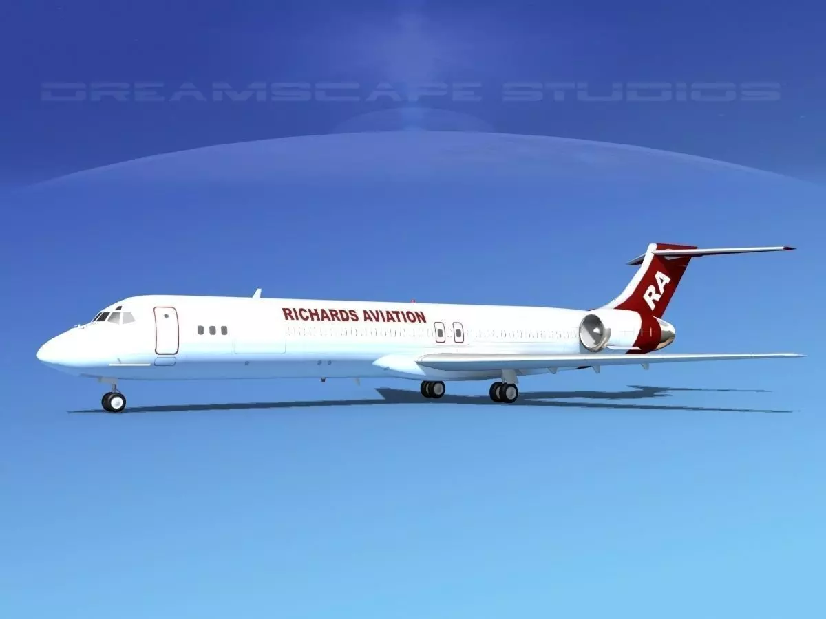 McDonnell Douglas MD-87 Richards Aviation 3D model