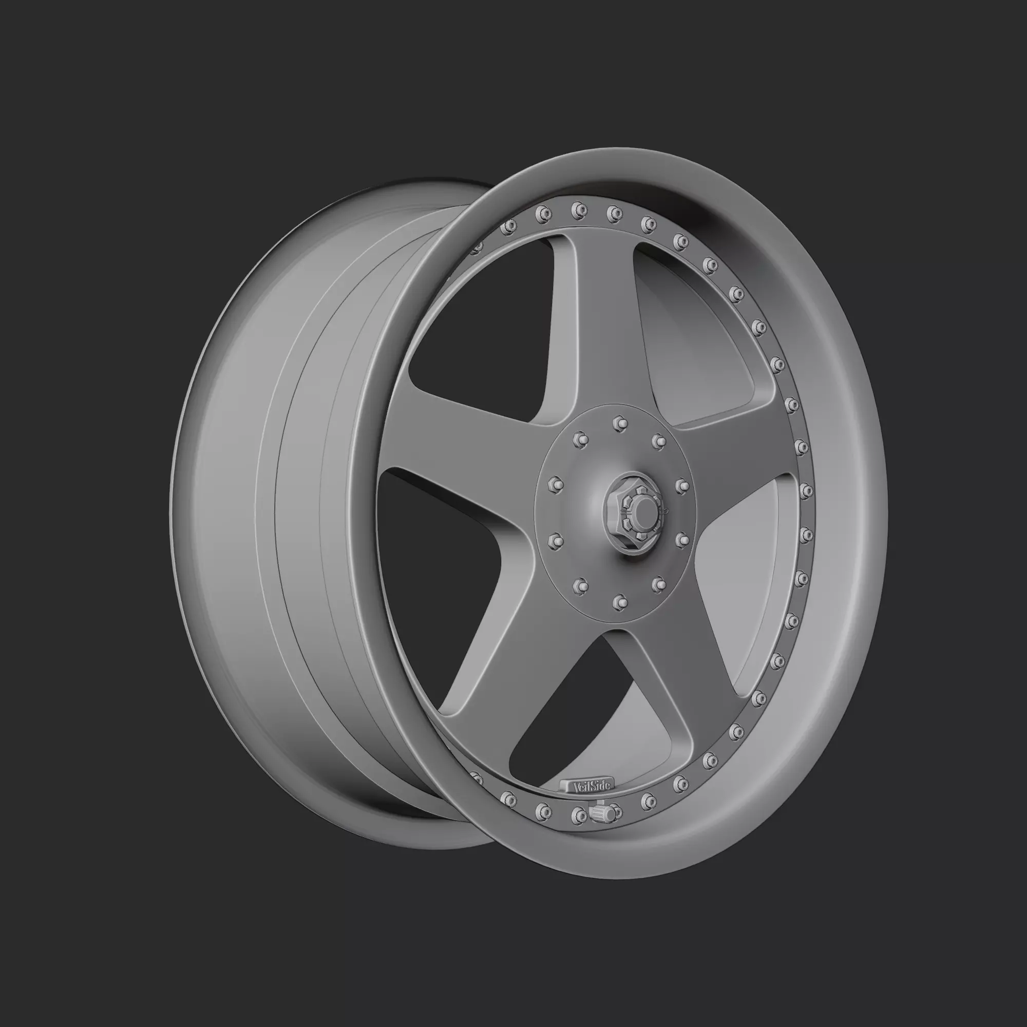 VeilSide Andrew V Wheels 3D model | CGTrader
