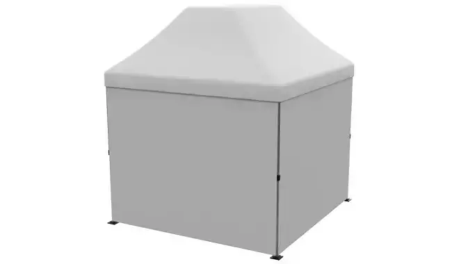Display Tent PBR 2 Low-poly 3D model 3
