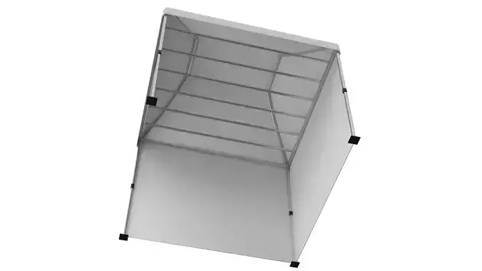Display Tent PBR 2 Low-poly 3D model 5