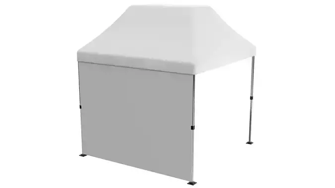 Display Tent PBR 2 Low-poly 3D model 2