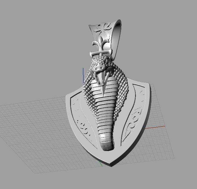 Pendants snake style 3D print model_1