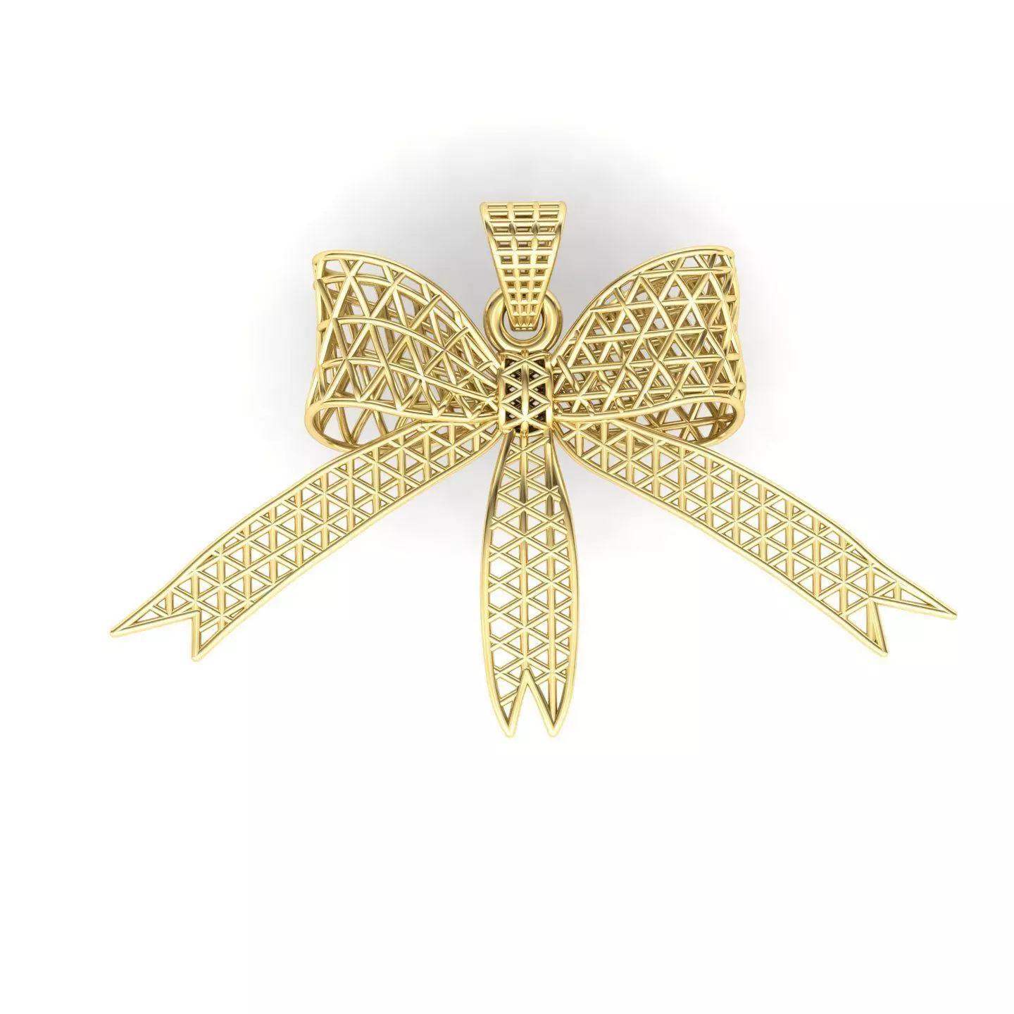 Fusion Bow tie Pendant 01 3D print model