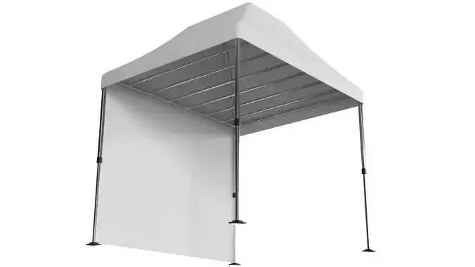 Display Tent PBR 3 Low-poly 3D model 6