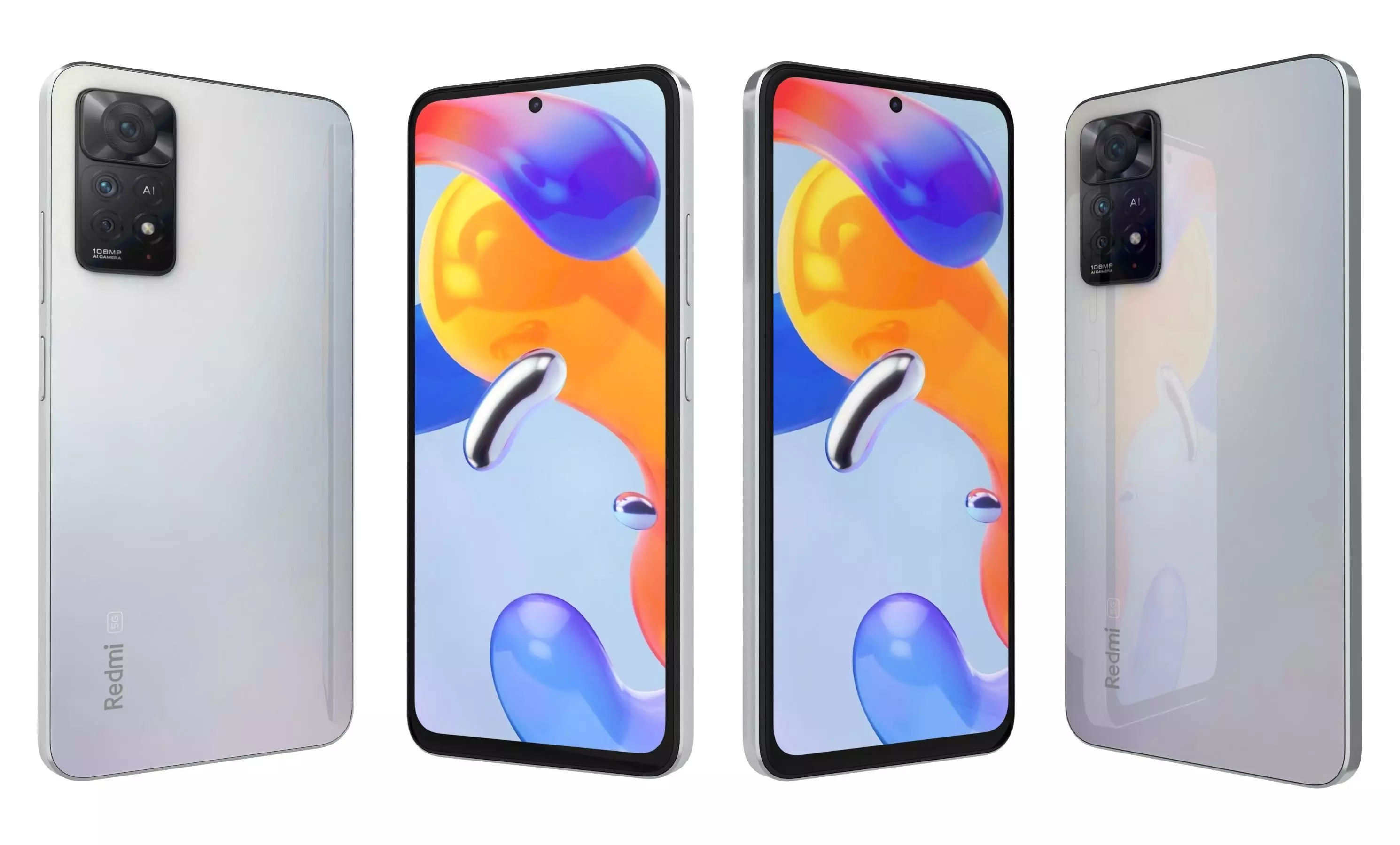 Xiaomi Redmi Note 11 Pro 5G Polar White High Poly 3D model | CGTrader