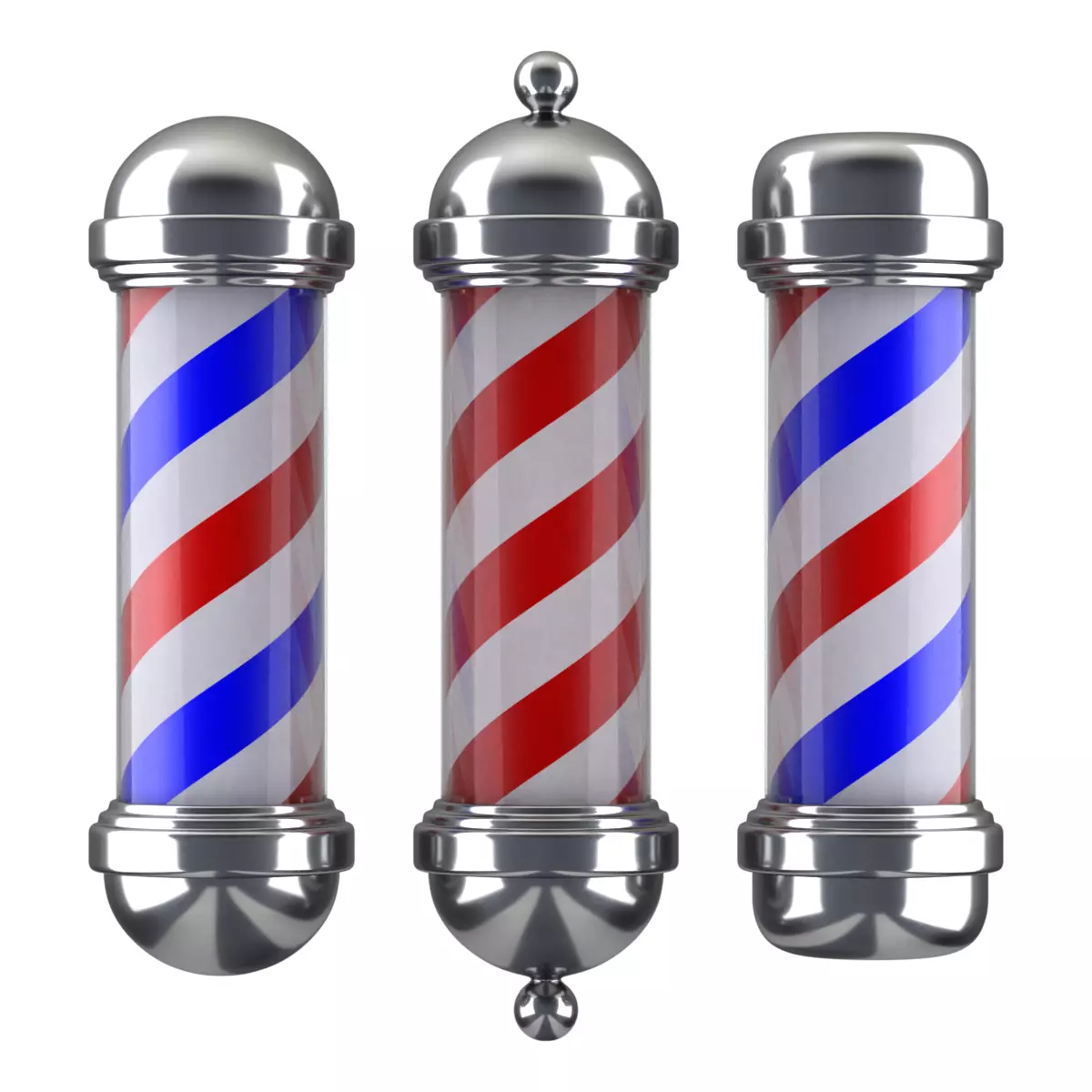 Barber Shop Pole Animation 3D model