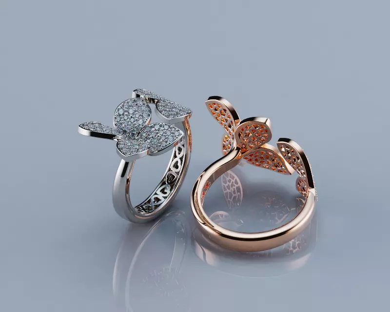 Pasqual Bruni Giardini Segreti diamond ring 3D print model