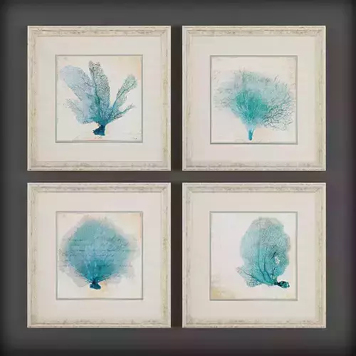 Picture Frames Low-poly 3D model