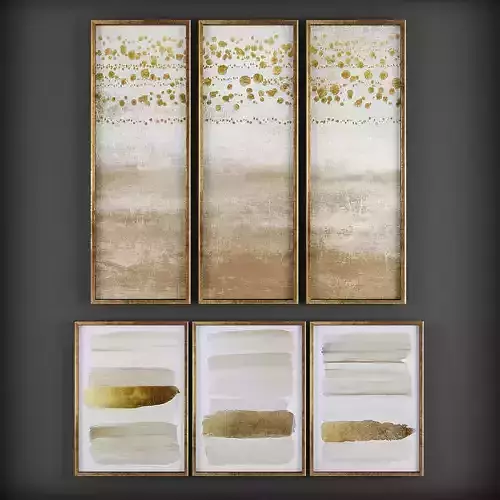 Picture Frames Low-poly 3D model