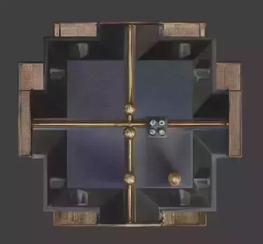 Steampunk Victorian Residential Building 3D Model Low-poly 3D model 6