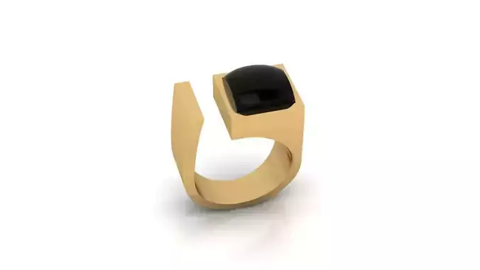 rectangle bypass jewelry ring